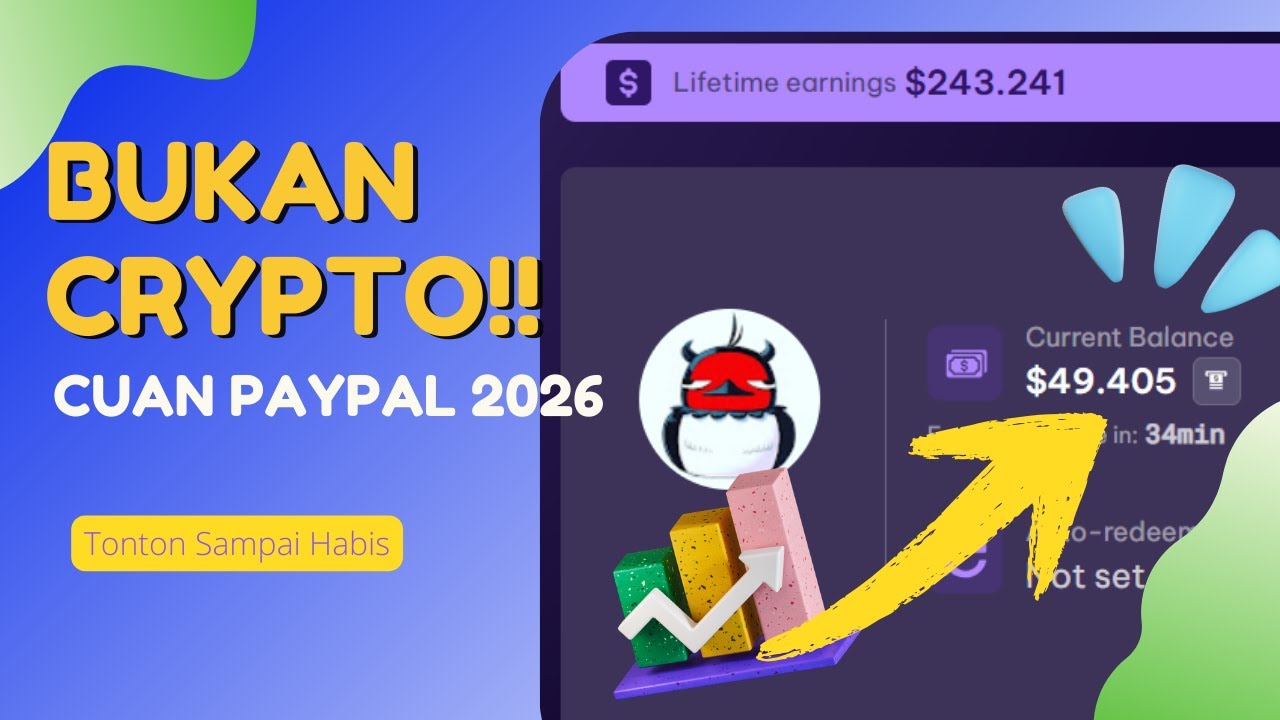 Aplikasi Penghasil Uang 2026 🔥 Auto Saldo PayPal! EarnApp, Honeygain & Traffmon (Bukti Withdraw)