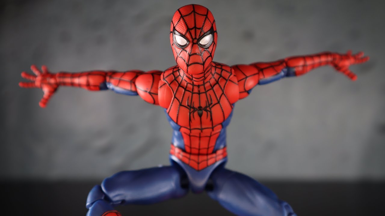 Marvel legends Spider-Man No Way Home Final Swing Tom Holland Spider-Man Suit Retro Card Review