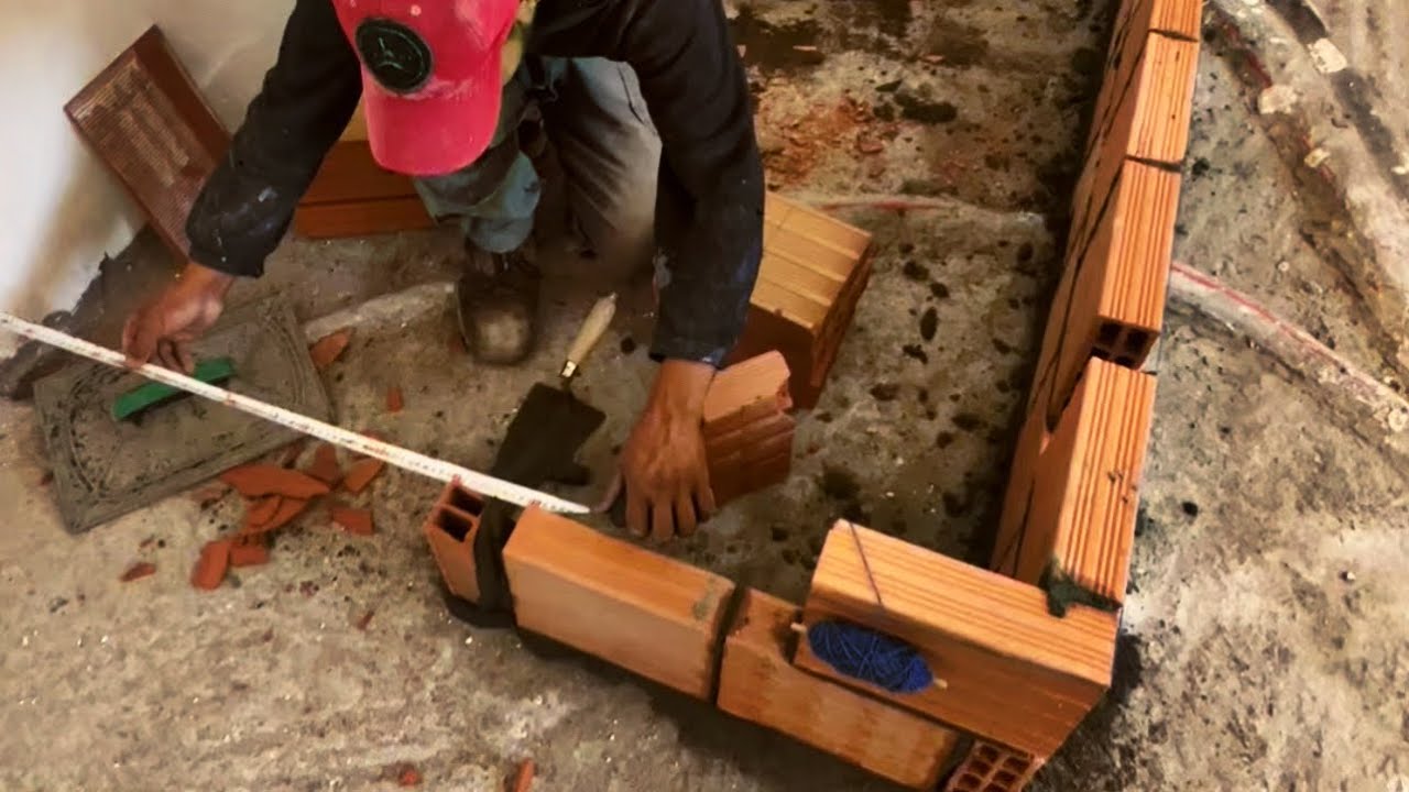 طريقة بناء طوب الاحمر من اول حبة How to build red bricks from the first grain #lekbiri_kamal