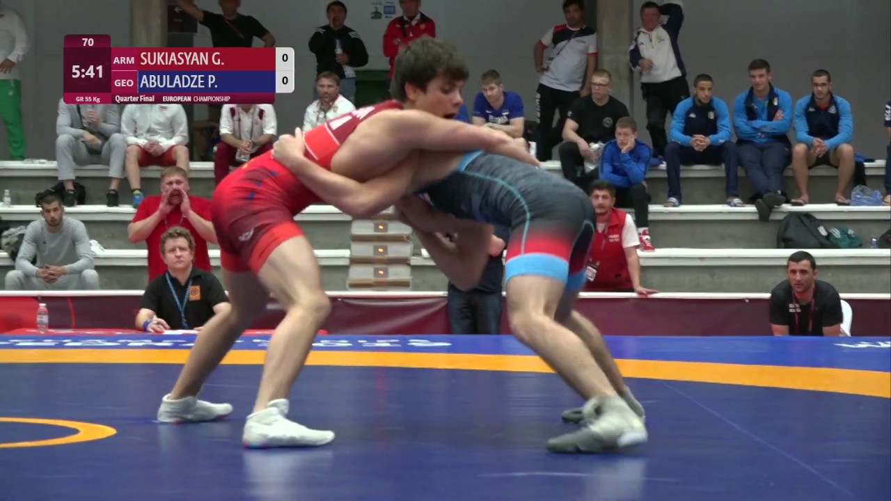 1/4 ГРБ 55 кг Г.Сукиасян (Армения) - П.Абуладзе (Грузия)