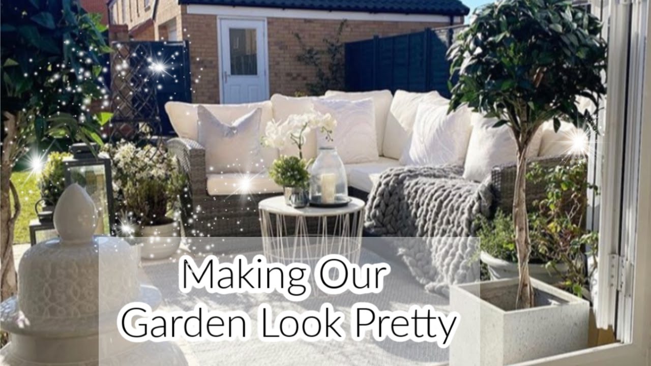 MAKING OUR GARDEN LOOK PRETTY | Part Two | Garden Decor | New Build | Garden Makeover  | House Vlog