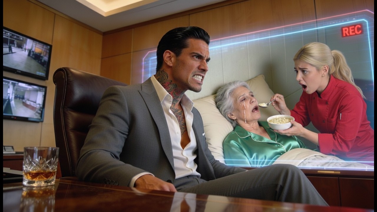 Der Mafia-Boss dachte, seine Köchin stahl – doch eine Kamera zeigte, wie sie seine Mutter fütterte.