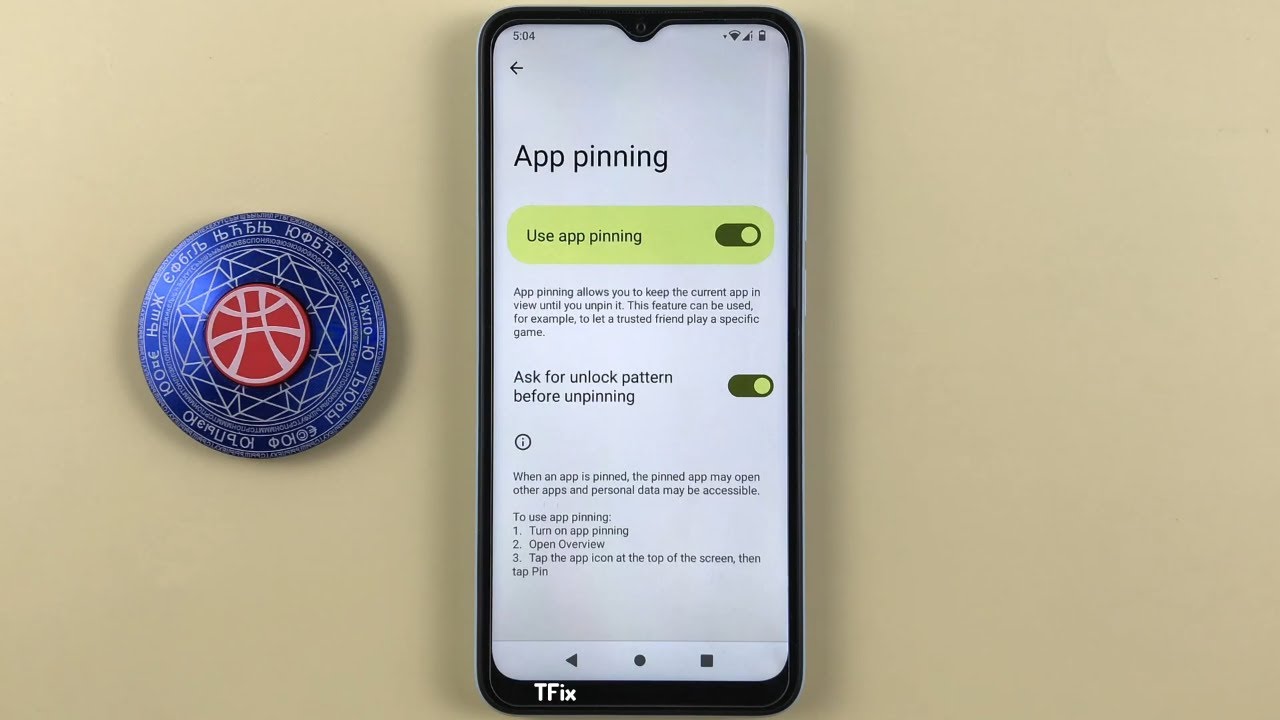 App Pinning on Xiaomi Redmi A1 Android 12