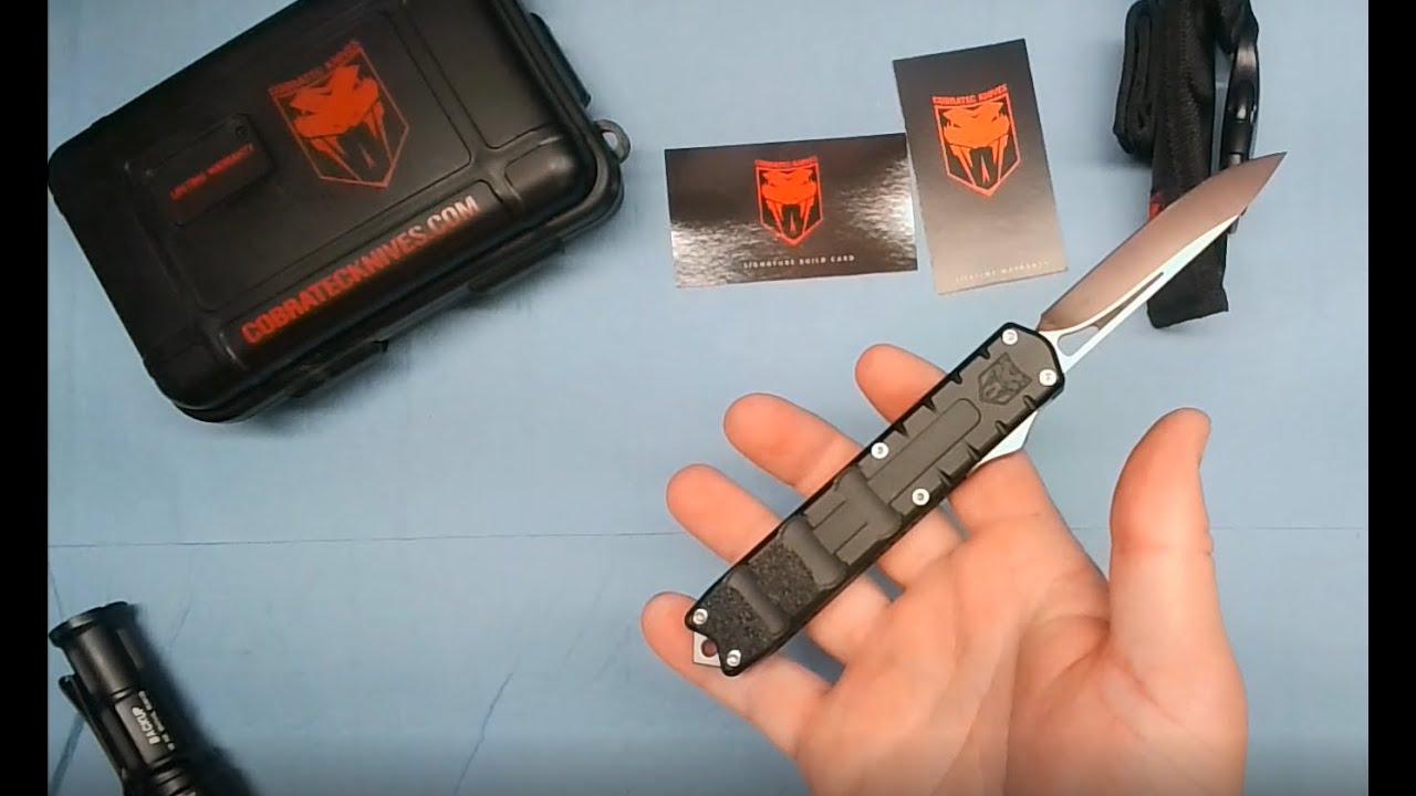 Cobratec Enforcer Review - Double Action OTF M390 Made in Texas