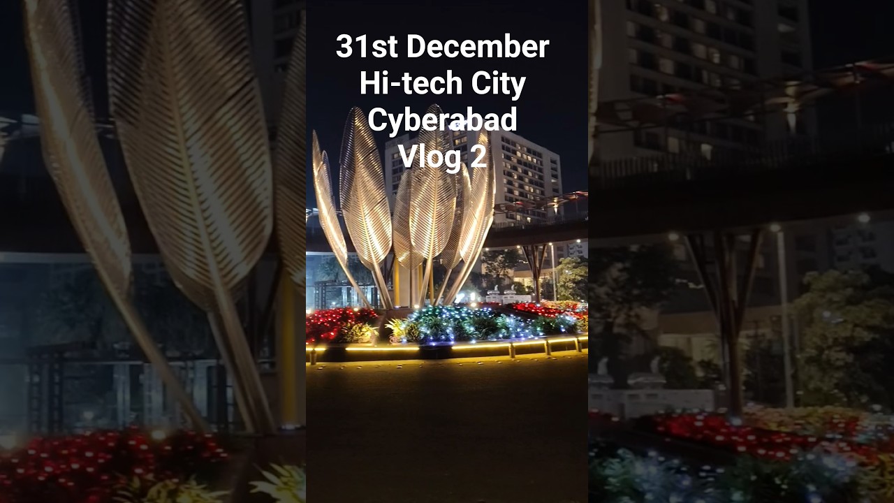 31st Night Vlog 2 - Cyberabad Hi-tech City #hyderabad #travel #newyear #nightout #city #awesome