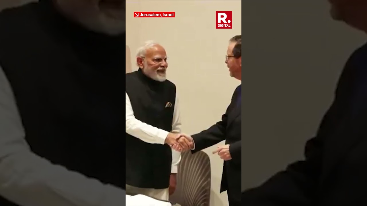 PM Modi Meets Israeli President Isaac Herzog in Jerusalem
