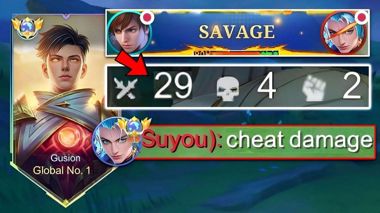 EASY SAVAGE! REASON WHY GUSION IS ALWAYS BANNED IN RANK! (NEW META😱)