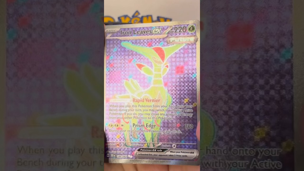 Awesome Iron Leaves ex Full Art Pull! #shorts #pokemon