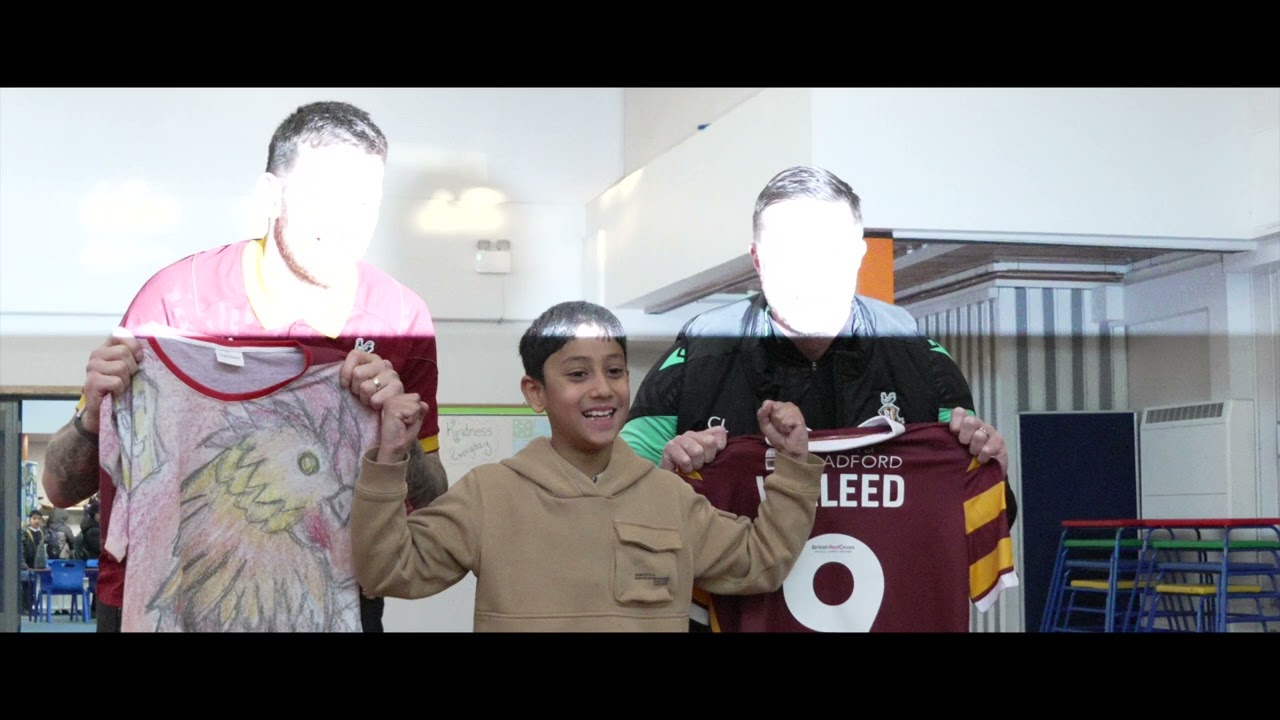 Bradford school pupil wins Bantam shirt design competition
