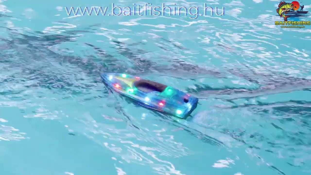 Flytec V555 RC Racing Boat (LED) &ndash; Bemutat&oacute; Vide&oacute; Baitfishing.hu