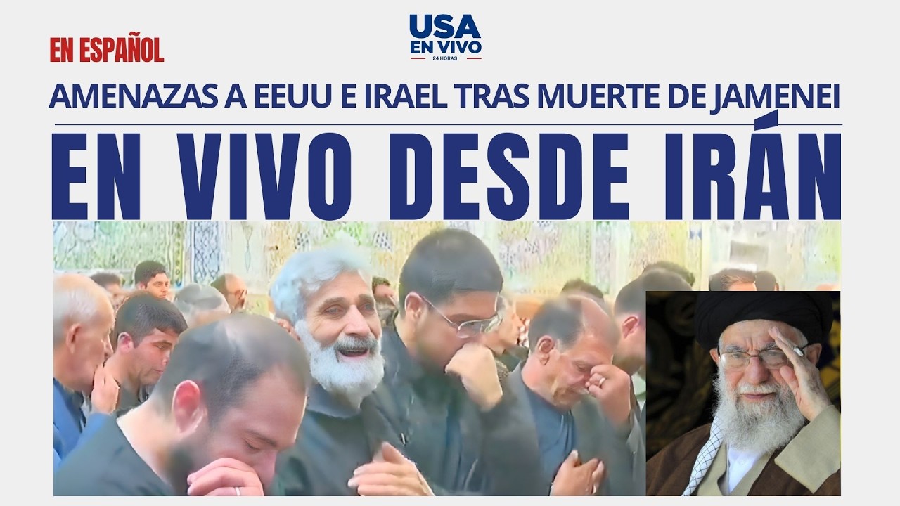 La gente se reúne tras confirmarse la muerte del líder iraní Jamenei  USA EN VIVO 🔴