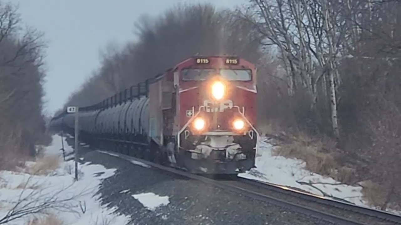 168 Car CPKC Empty Ethanol Train Rumbling Near Annandale, MN