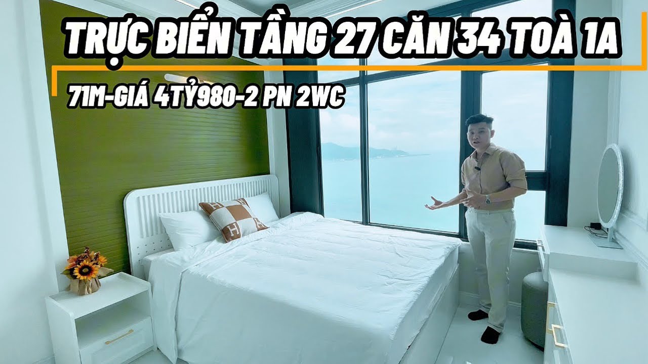 Đỉnh nóc căn View Trực biển tại Tầng 17 căn 24 Toà 1A Mường Thanh Viễn Triều Nha Trang