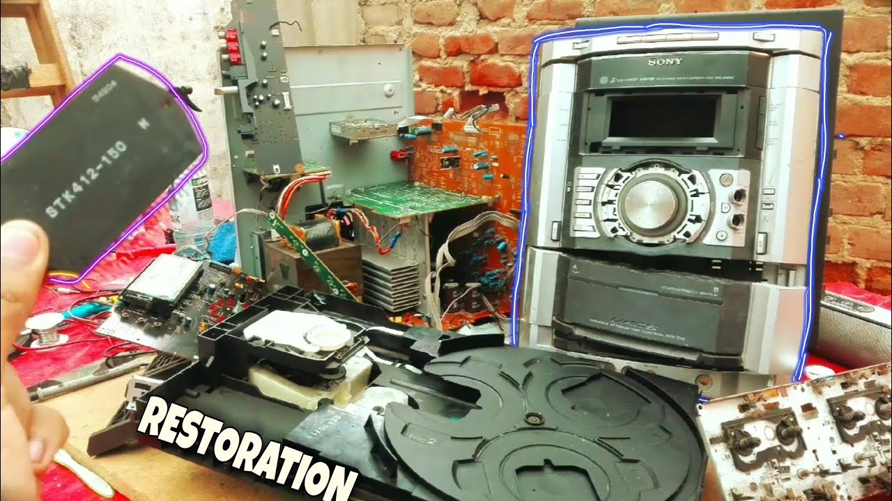 SONY GENEZI [REPARACIÓN AND RESTORATION]🔊GN660 RADIO, CD, CASSTE AMPLIFICADOR*