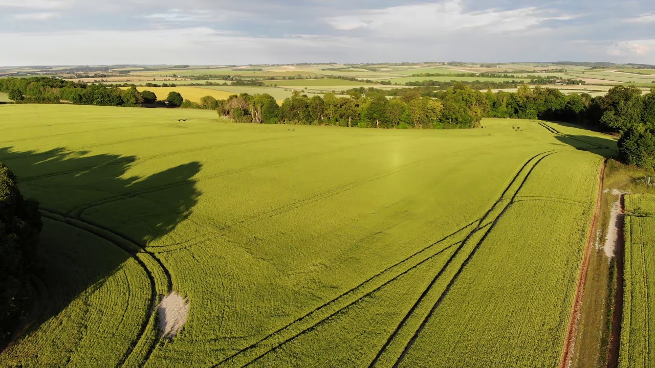 Royston, Herts, by Drone on Sunny Evening