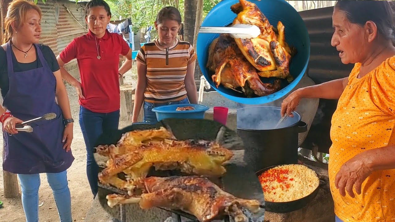 Asi de Rico y delicioso nos quedaron las gallinas asadas mi mama sequeda sorprendida 😳😋🤤