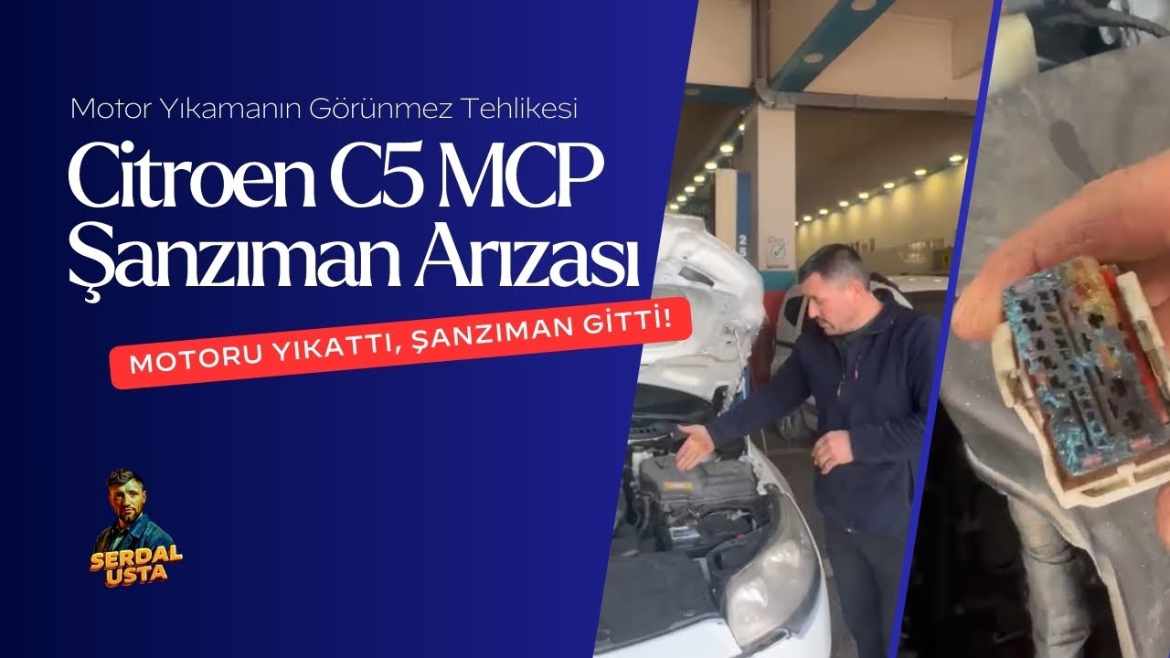 Citroen C5 MCP Şanzıman Arızası - Motor Yıkatmanın Tehlikesi
