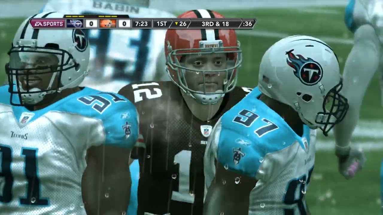 Madden NFL 12 Gameplay - Franchise mode - Tennessee Titans vs Cleveland Browns