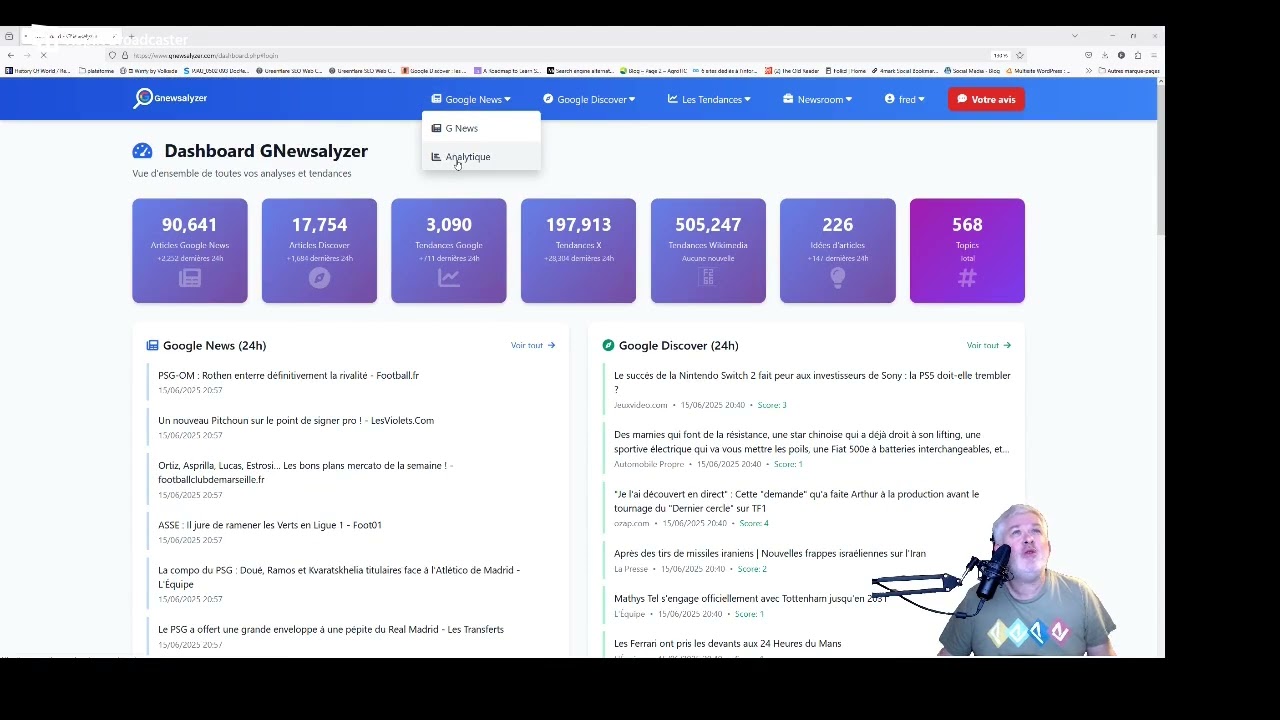 GNewsalyzer : Outil pour Editeur de sites, SEO et veille