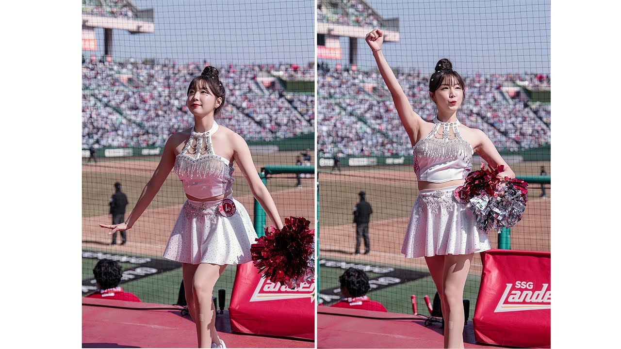 4K 직캠 안지현(安芝儇) 치어리더, 개막전 응원 완벽 복귀! | 2025 SSG 랜더스 응원 퍼포먼스 | 韓國啦啦隊應援女神回歸！ fancam