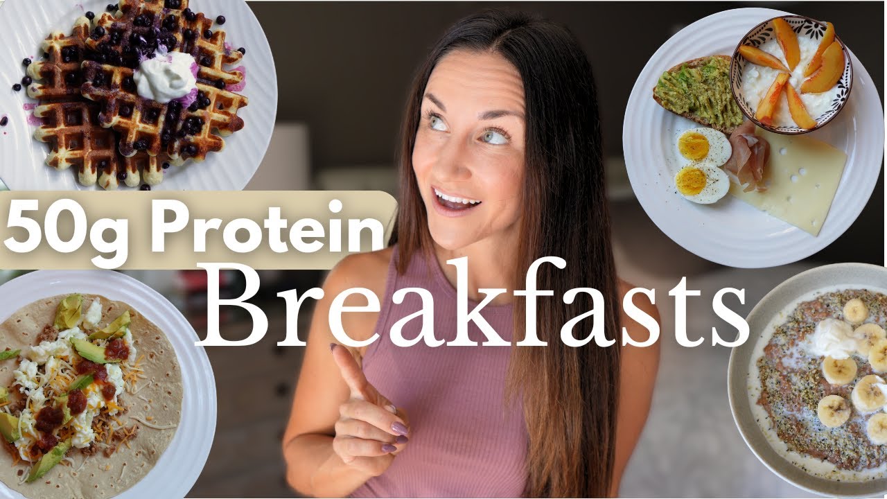 HIGH PROTEIN BREAKFASTS with 50g+ Protein | lose fat & build muscle