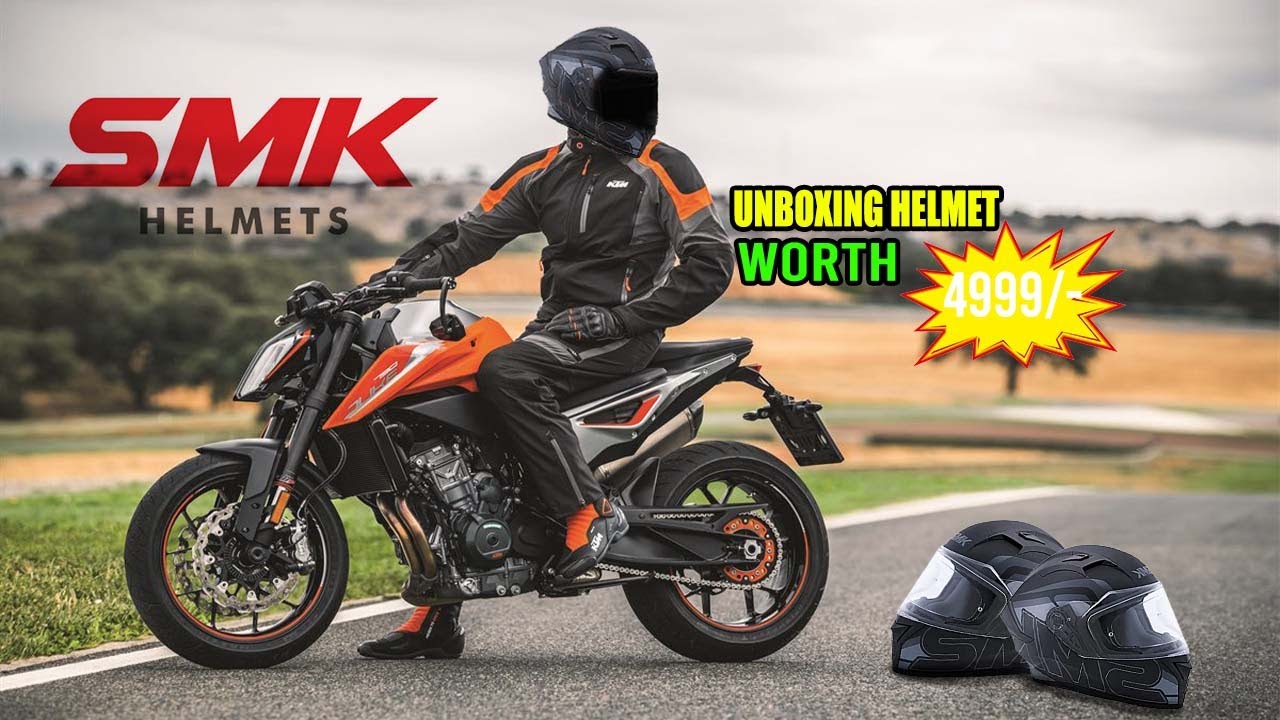 UNBOXING SMK STELLAR HELMET || NEW HELMET|| worth ₹****?