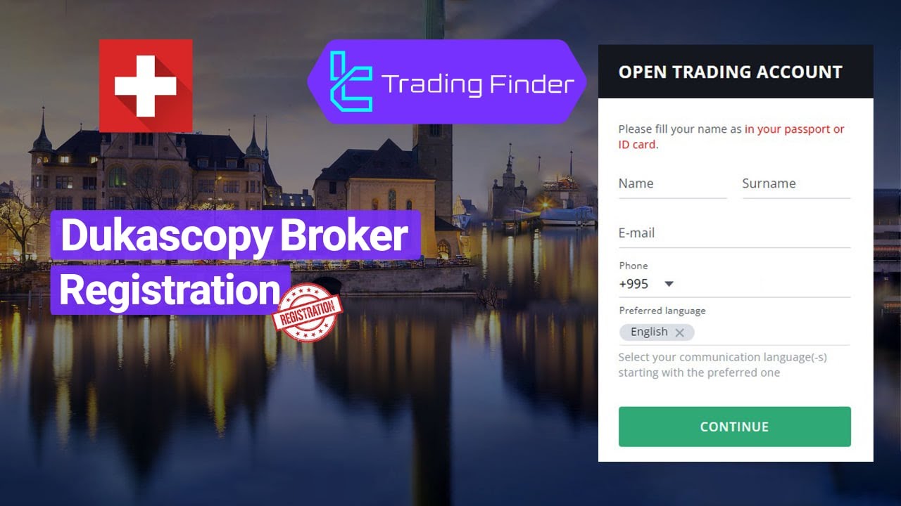 Dukascopy Registration - Individual, Joint & Corporate Account [8 steps] 2025 - Tradingfinder✅