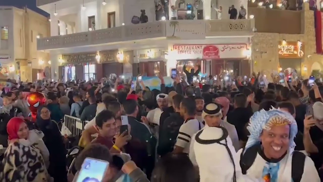 أجواء رائعة في سوق واقف في نهائي كأس العالم 2022