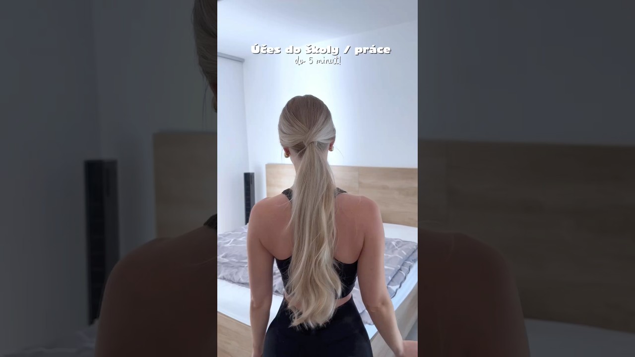 ✔️Tip na rychl&yacute; &uacute;čes do &scaron;koly nebo do pr&aacute;ce ➡️ (elegantn&iacute; cul&iacute;k). 🩷#hair  #longhair  #hairstyle
