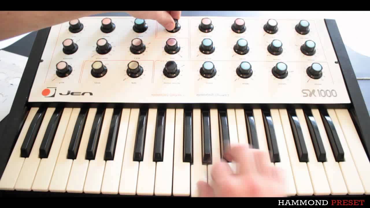 JEN SX1000 LISTEN TO FACTORY PRESETS