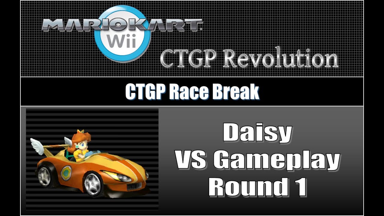 Mario Kart Wii CTGP Revolution Race Break- Daisy VS Gameplay Round 1