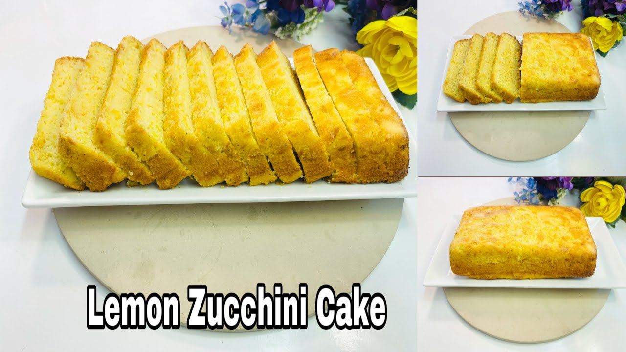 How to Make Lemon Zucchini Pound cake | Pound Cake | Lemon Zucchini Cake Recipe
