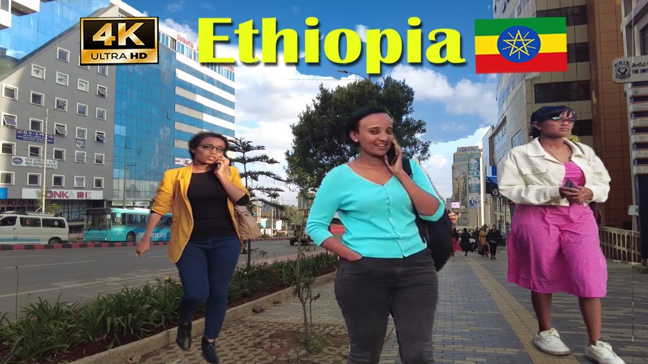 አዲስ አበባን ተለወጠች ያስባለው ቸርችል ጎዳና-ሸራተን Addis Ababa Walking Tour (499) Churchill Road, 🇪🇹 Ethiopia [4K]