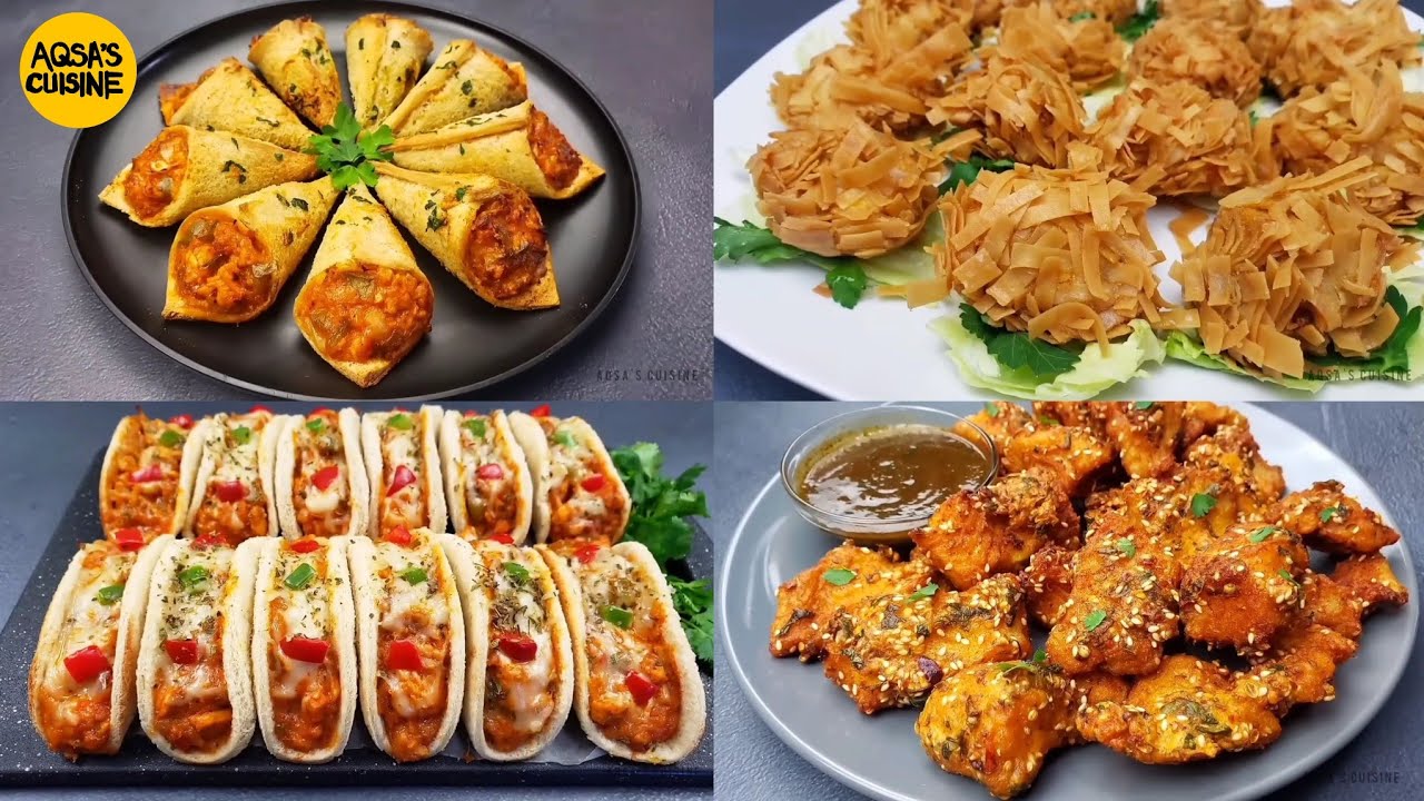 Рецепты для ифтара от Aqsa's Cuisine: хлебные конусы, курица в тесте, куриные кусочки, пакора из ...
