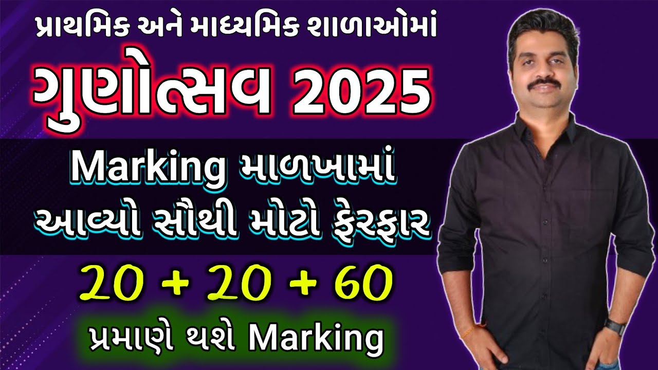 Gunotsav 2.0 2024/25 new Update | New Marking | Primary and Secondary School Gunotsav | Education
