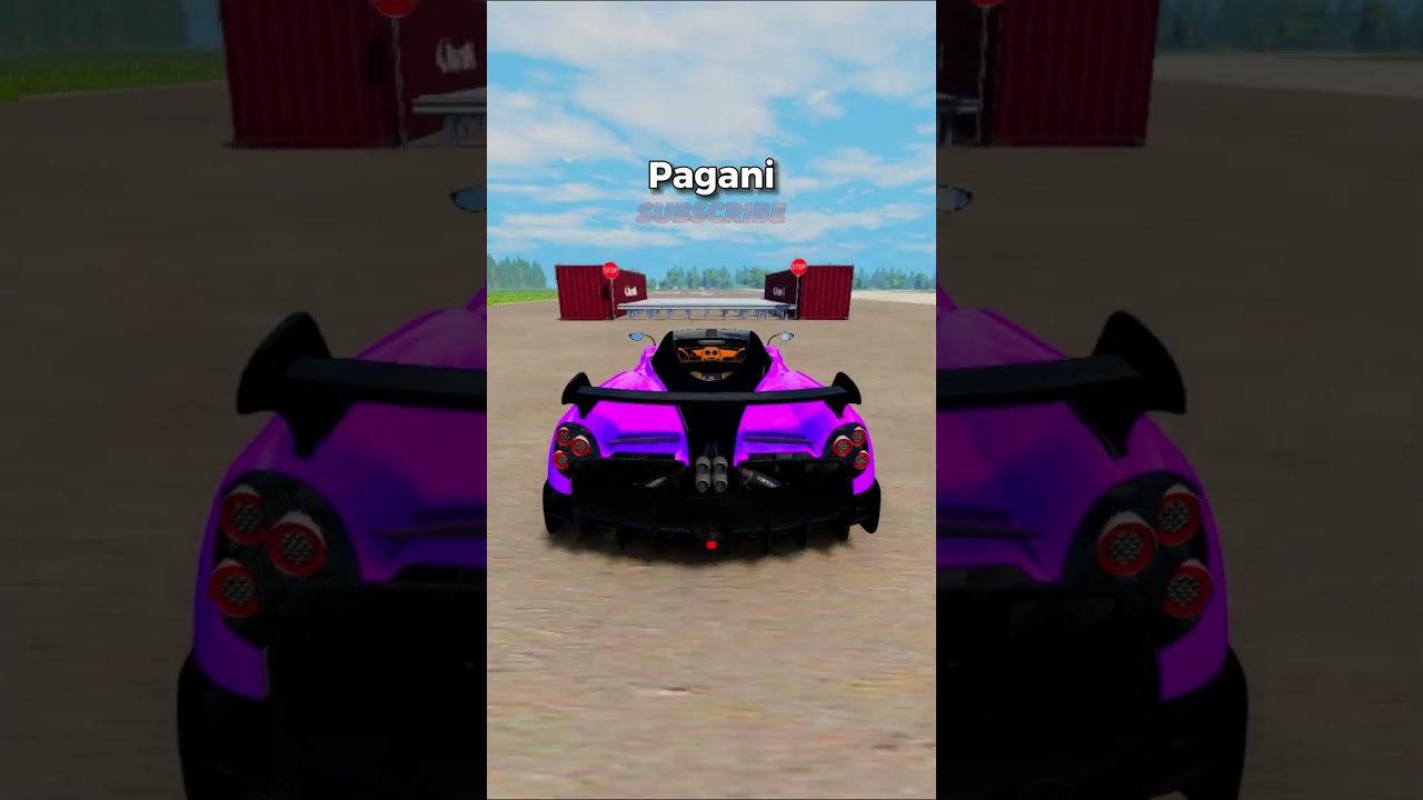 Cars VS 20 Crash Barriers 🚗 #shorts