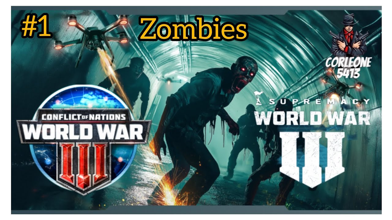 Conflict of nations | 🧟‍♂️ ZOMBIES vs MONDE 🌍 | Carte Z ÉVOLUTION ⚔️ JOUR 1 à 3