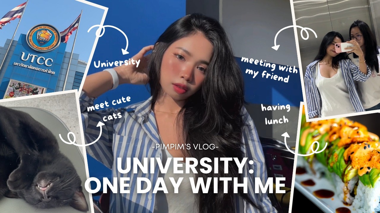 A Realistic Day in My Life: English Major at UTCC 🇹🇭 (Public Speaking & Sushi!)
