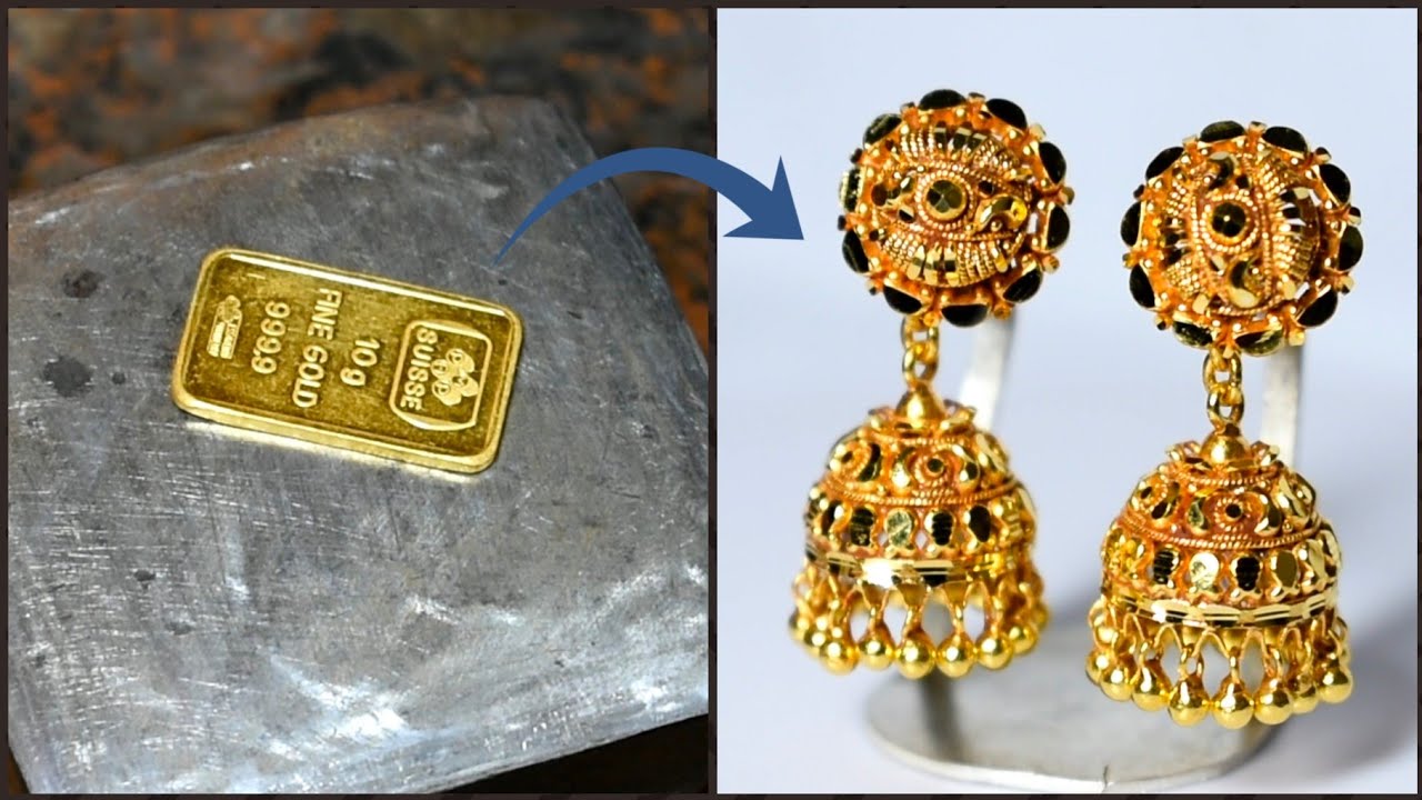 24K Gold Jhumka Making | Proof of 24K Gold Jewellery Making Part III - Gold Smith Jack