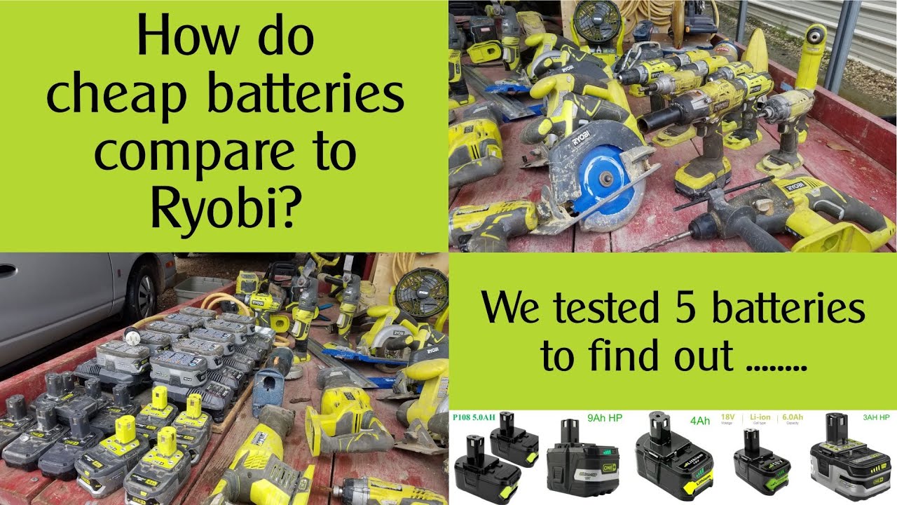 Ryobi battery comparison