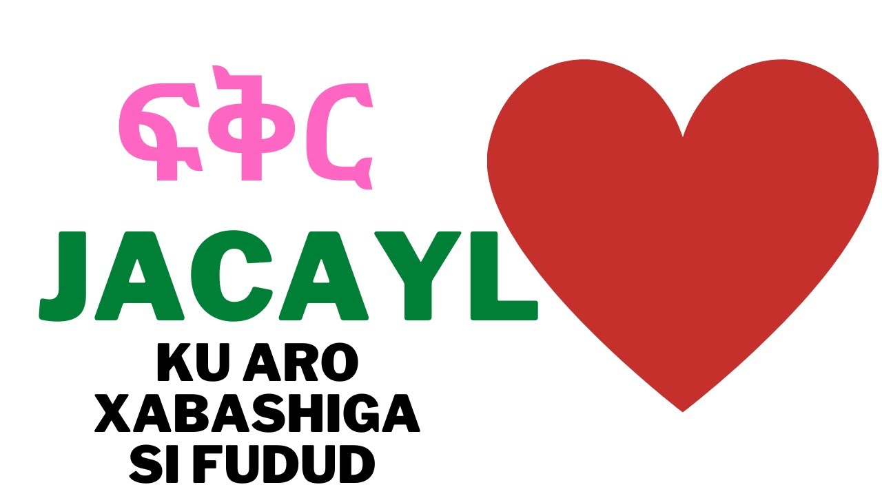 KU CABIR JACAYLKAGA AF XABASHI | QAYB KALE OO XIISO LE