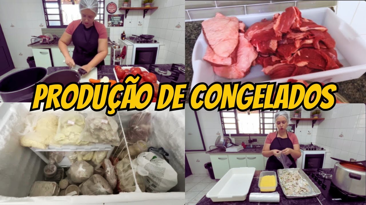 DIA DE PRODUÇÃO PARA O MEU DELIVERY DE MARMITEX EM CASA - COMO FAÇO OS MEUS CONGELADOS