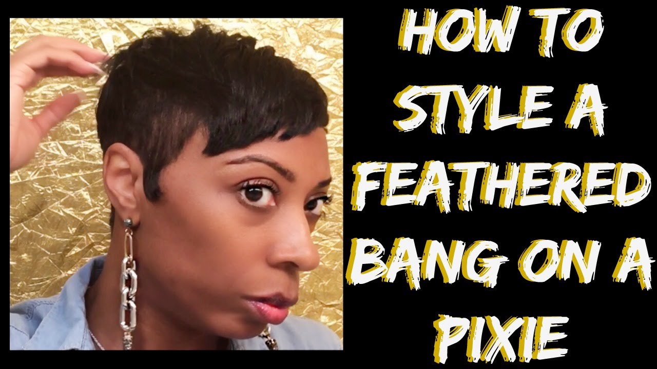 How to create a Feathered Bang on a pixie cut