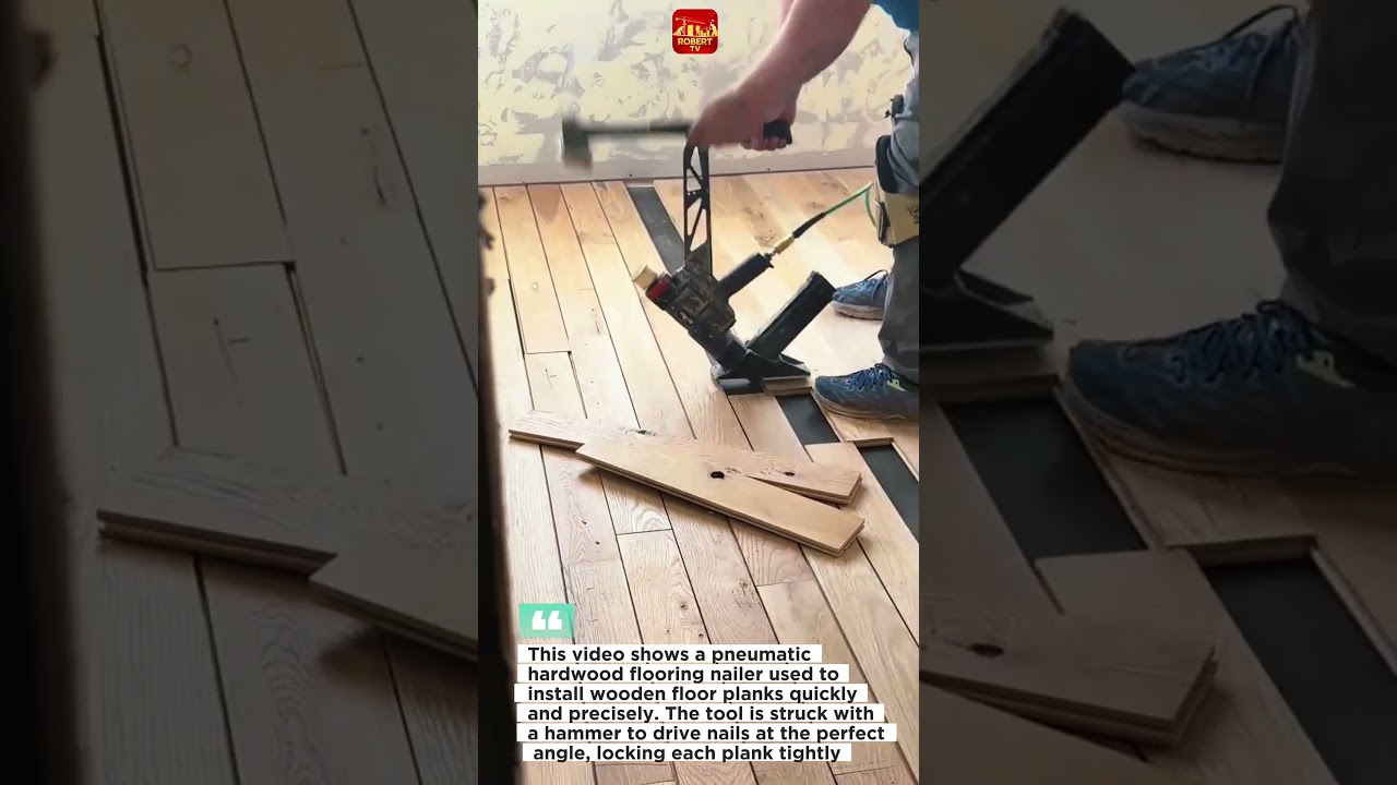 Amazing Hardwood Flooring Nailer Tool | Perfect Wood Floor Installation Hack