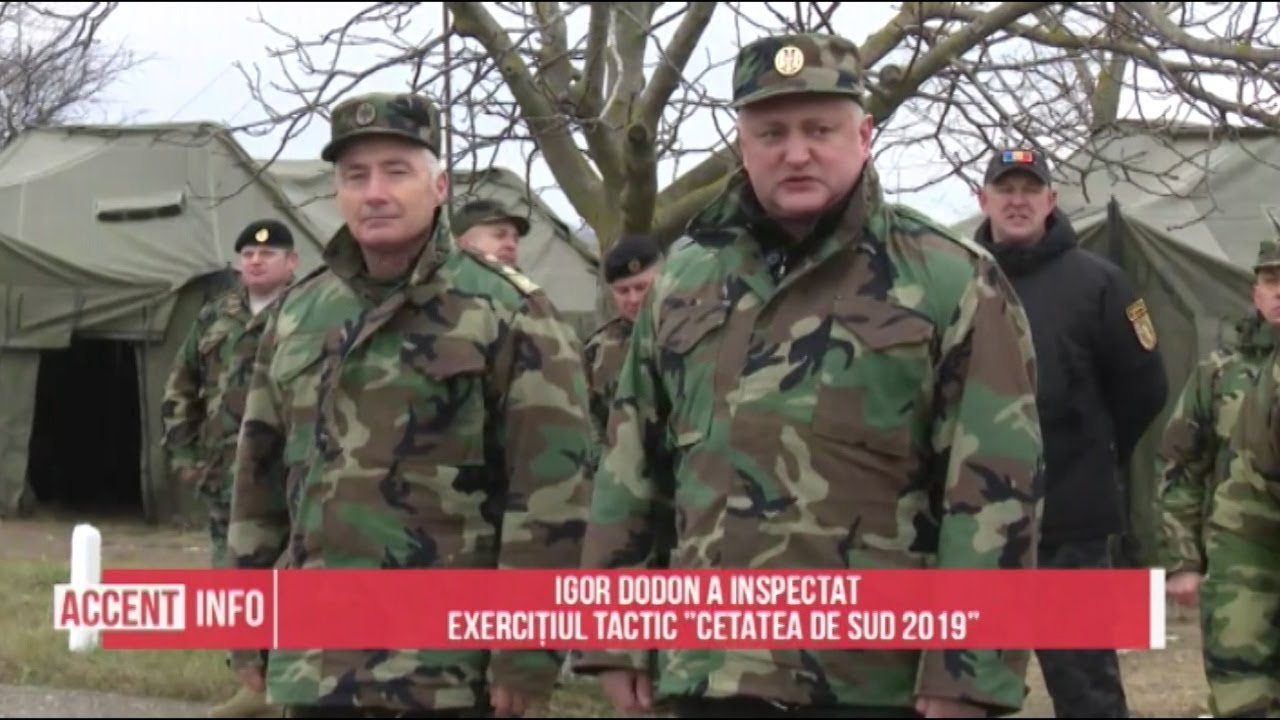 Igor Dodon a inspectat exercițiul tactic ”Cetatea de sud 2019”