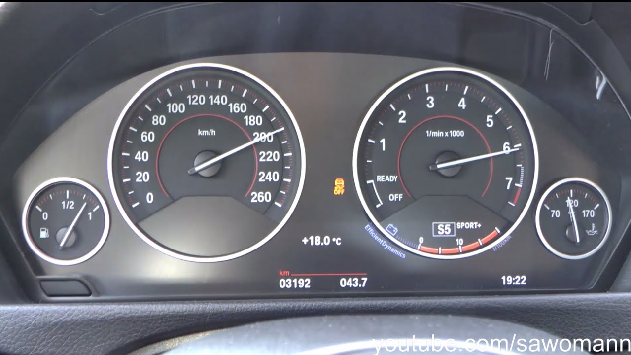 2016 BMW 330i F30 252 HP 0-200 km/h Acceleration
