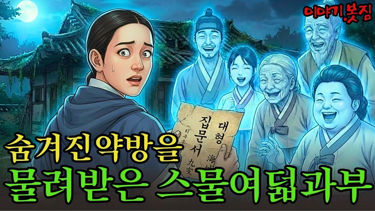 숨겨진 지하실이 있는 약방을 물려받은 스물여덟 과부의 반전 |야담|만담|전설|옛날이야기|사연