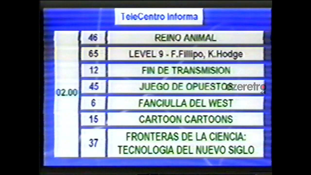 Guía de Programación Telecentro - 17 de Julio del 2002