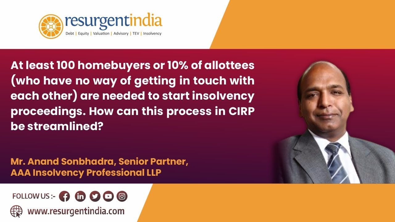What is the streamlined process in insolvency proceedings for Homebuyers?