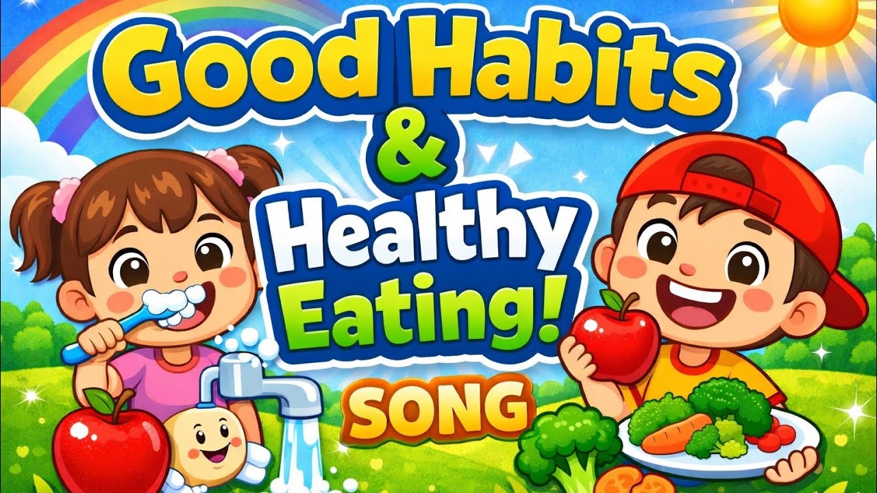 Good Habits & Healthy Eating Song 🎵🍎 | Kids Learning Songs | Happy Parts Kids